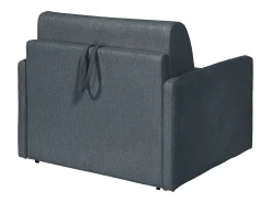 Poltrona conversível express em tecido cinza - Dormida de 100 cm - Colchão de 14 cm - CALIFE