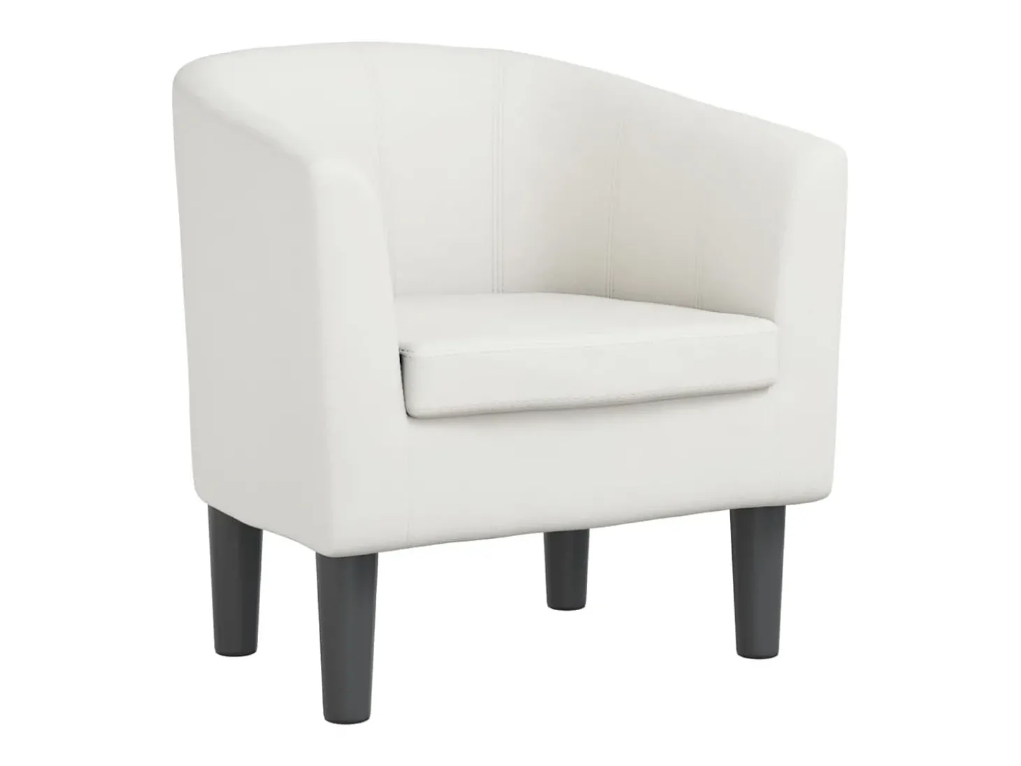 Poltrona couro artificial branco