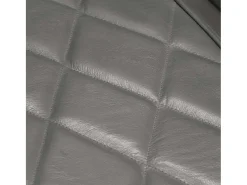 Poltrona couro de cabra genuíno cinzento