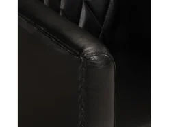 Poltrona couro genuíno preto