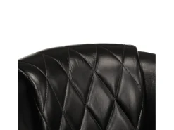 Poltrona couro genuíno preto