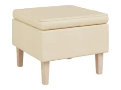 Poltrona de baloiço com banco tecido cor creme
