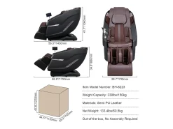 Poltrona de Massagem SucceBuy 3D Shiatsu SL Rail Zero Gravity, 10-18 Modos, Aquecimento, Alto-falante Bluetooth, 160 kg