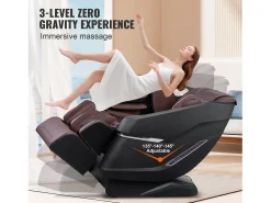 Poltrona de Massagem SucceBuy 3D Shiatsu SL Rail Zero Gravity, 10-18 Modos, Aquecimento, Alto-falante Bluetooth, 160 kg