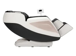 Poltrona de Massagem SucceBuy com Calha SL, Poltrona de Relaxamento e Massagem Reclinável 3D, Zero Gravity, 18 Modos Automáticos, Aquecimento, com Pedal Retrátil
