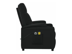 Poltrona de massagens elétrica couro artificial preto