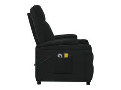 Poltrona de massagens elétrica couro artificial preto