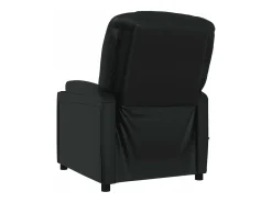 Poltrona de massagens elétrica couro artificial preto