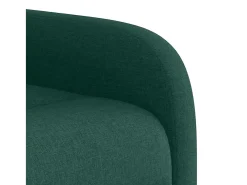 Poltrona de massagens reclinável tecido verde-escuro