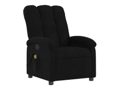 Poltrona de massagens reclinável tecido preto