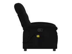 Poltrona de massagens reclinável tecido preto