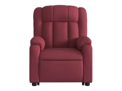 Poltrona de massagens reclin. elevatória tecido vermelho tinto