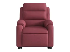 Poltrona de massagens reclin. elevatória tecido vermelho tinto