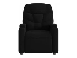 Poltrona de massagens reclinável tecido preto