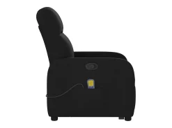 Poltrona de massagens reclinável elevatória tecido preto