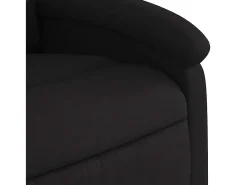 Poltrona de massagens reclinável tecido preto