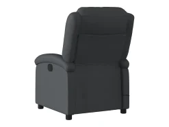 Poltrona de massagens reclinável couro genuíno preto
