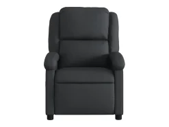 Poltrona de massagens reclinável couro genuíno preto