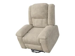Poltrona de relaxamento elétrica para massagem - Vibração, calor e bolsos laterais - Marrom