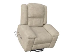 Poltrona de relaxamento elétrica para massagem - Vibração, calor e bolsos laterais - Marrom