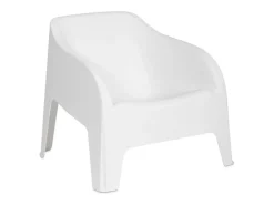 Poltrona de resina para exterior "Polignano" cadeira de jardim empilhável cm 79x76,5 70h