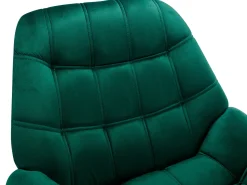 Poltrona de veludo verde estilo escandinavo capitonê LUOSTO