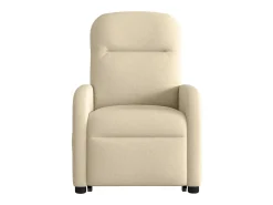 Poltrona elevatória de massagens tecido cor creme