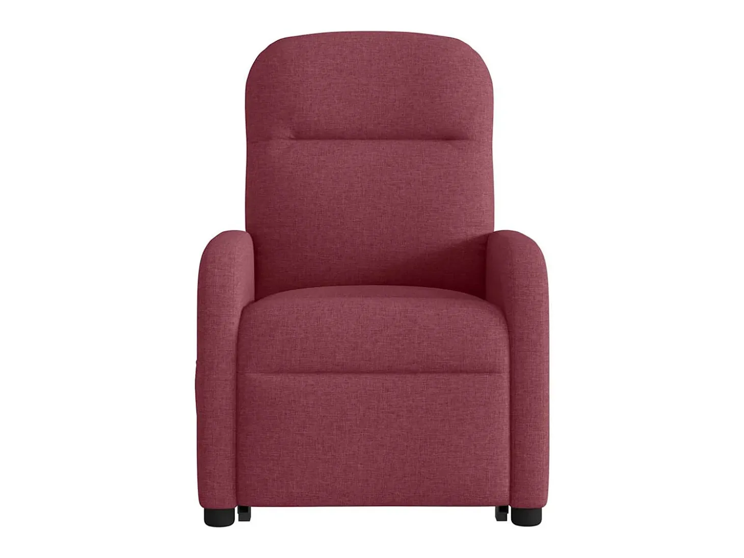 Poltrona elevatória de massagens elétrica tecido vermelho tinto