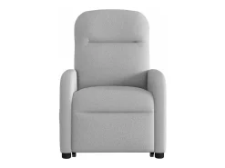 Poltrona elevatória de massagens tecido cinzento-nublado