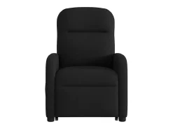 Poltrona elétrica elevatória massagens tecido preto