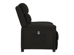 Poltrona elétrica reclinável tecido preto