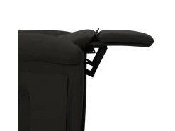 Poltrona elétrica reclinável tecido preto