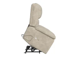 Poltrona elétrica reclinável 160° com controle remoto, massagem de 8 pontos + massagem lombar de 2 pontos, couro PU, marrom