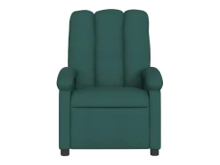 Poltrona elétrica reclinável tecido verde-escuro