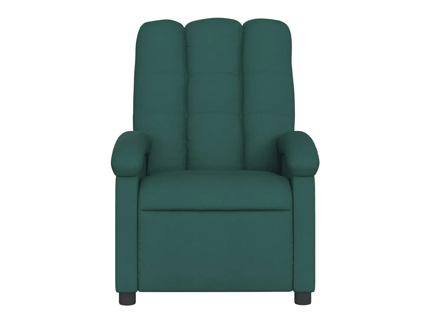 Poltrona elétrica reclinável tecido verde-escuro