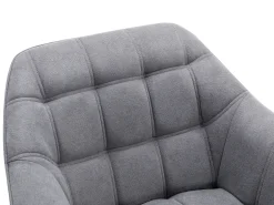 Poltrona em tecido cinzento de estilo escandinavo CASERTA