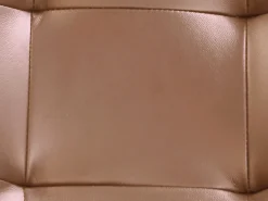 Poltrona giratória em couro de búfalo superior camel ANABA