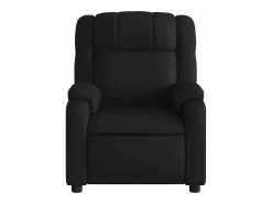 Poltrona massagens reclinável elétrica couro artificial preto