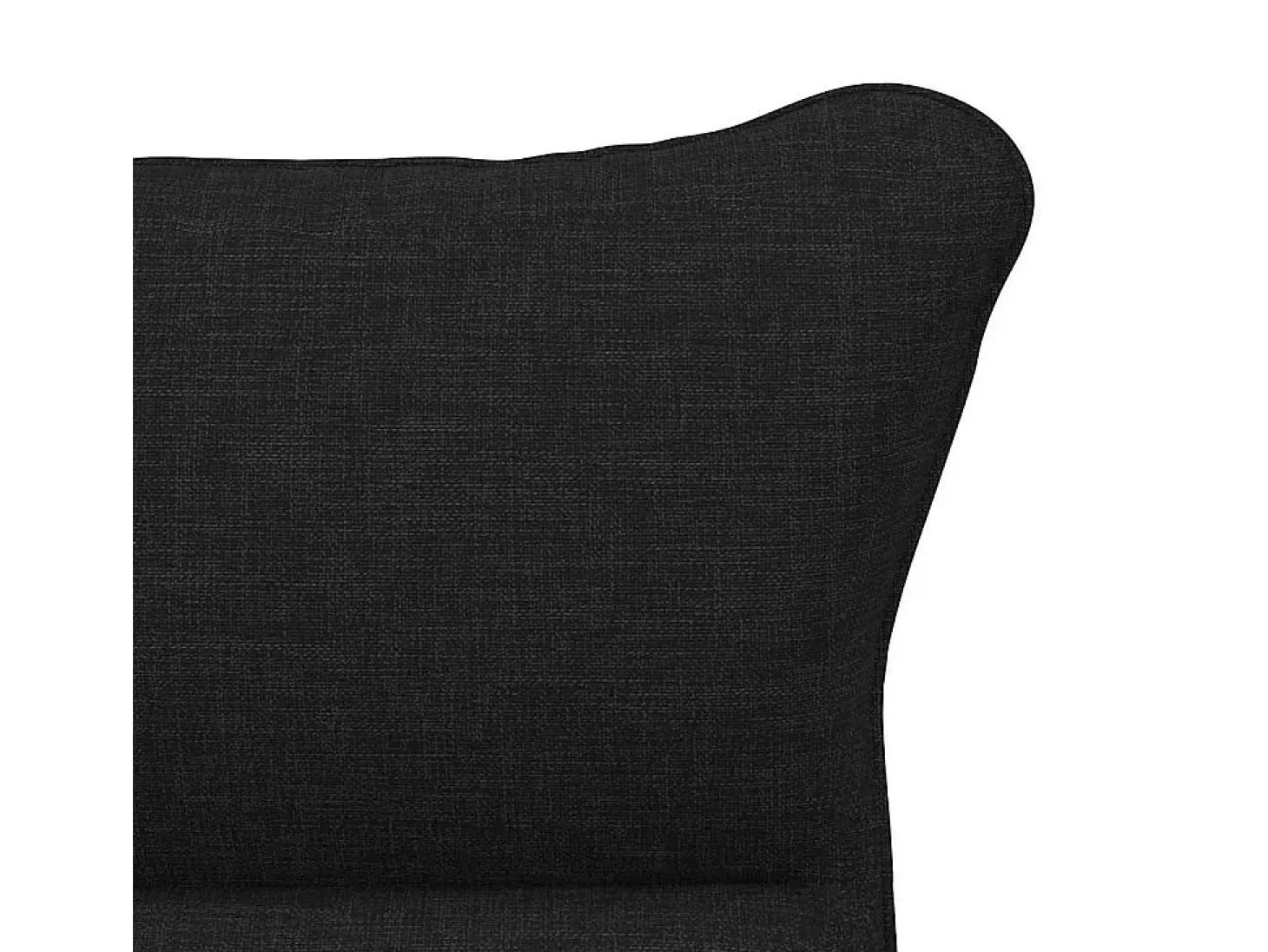 poltrona Preto 69 x 74 x 93 cm Tecido e Contraplacado