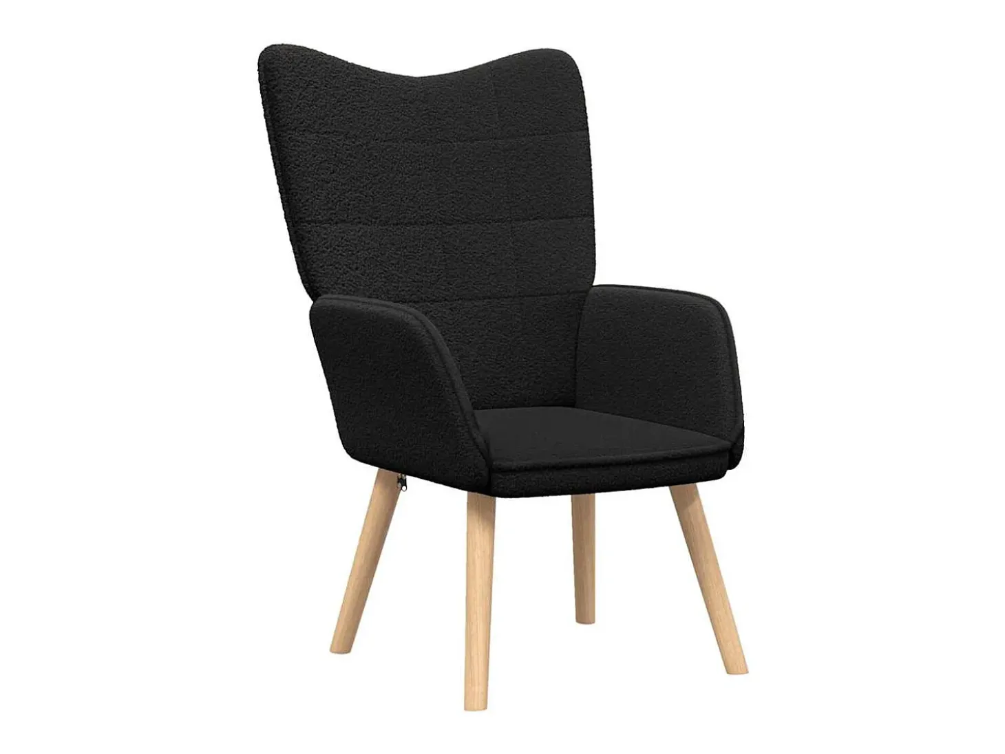poltrona Preto 62 x 67 x 95,5 cm Tecido Sherpa