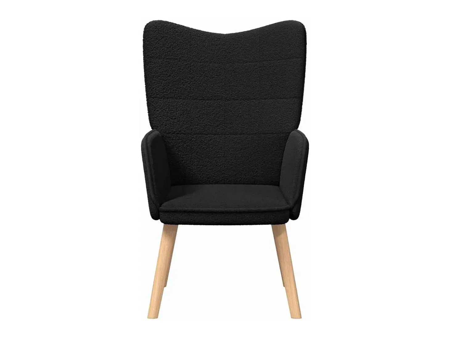 poltrona Preto 62 x 67 x 95,5 cm Tecido Sherpa