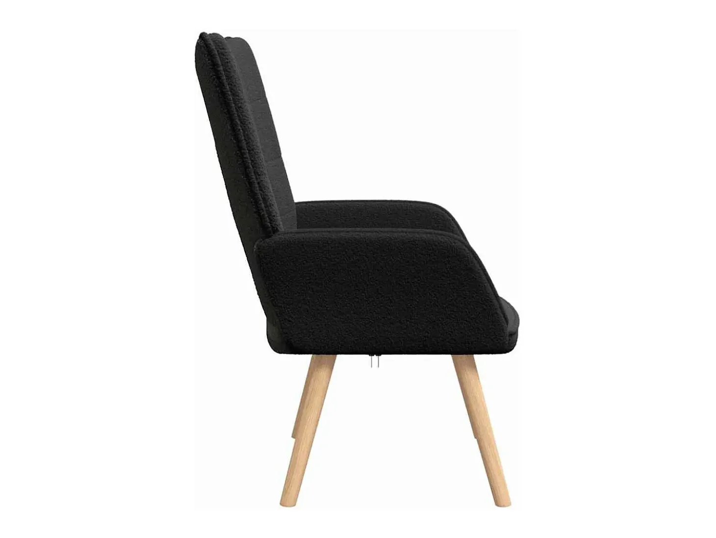 poltrona Preto 62 x 67 x 95,5 cm Tecido Sherpa