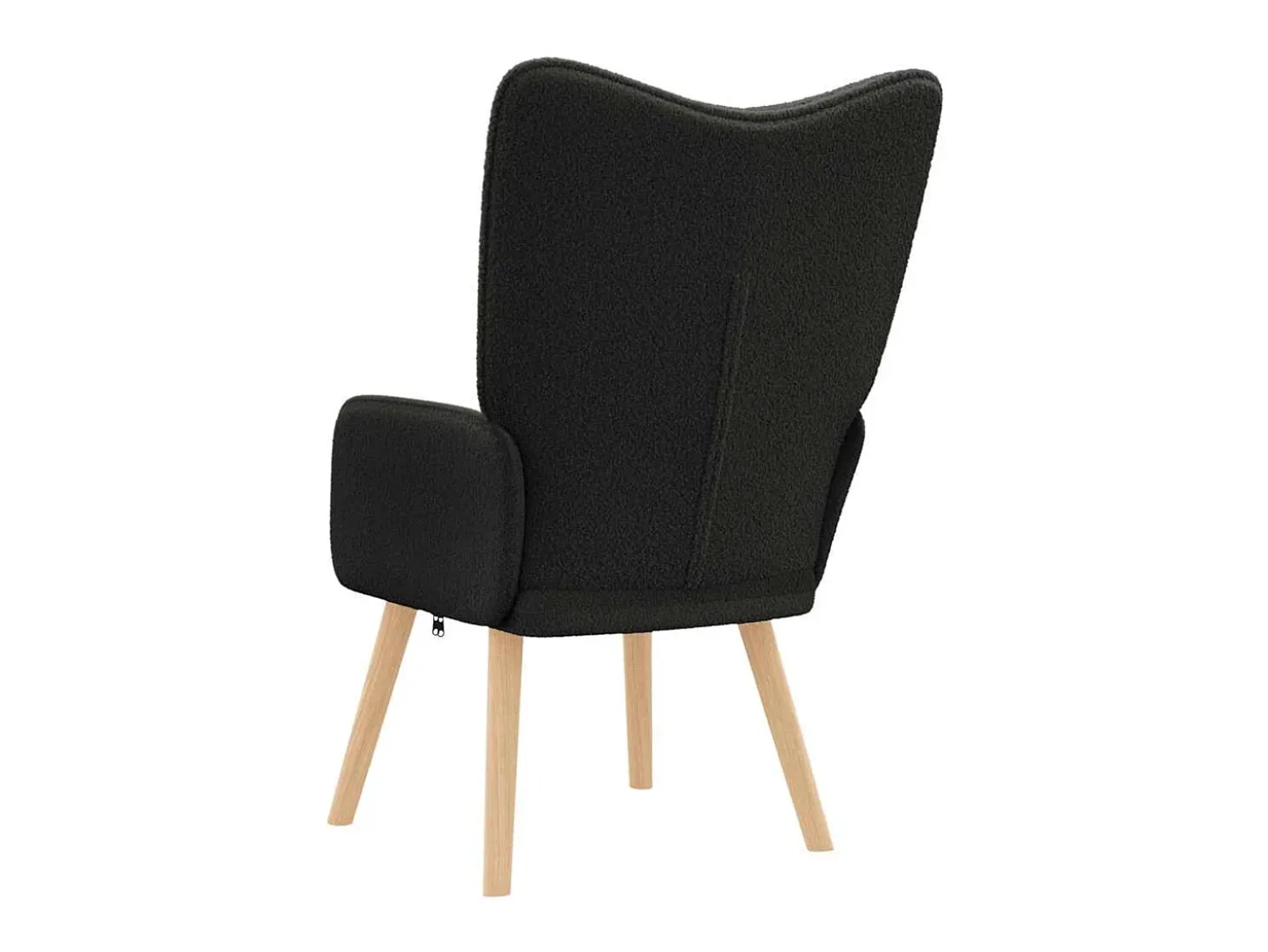 poltrona Preto 62 x 67 x 95,5 cm Tecido Sherpa