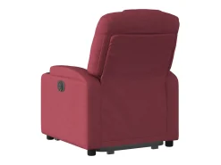 Poltrona reclinável elevatória tecido vermelho tinto