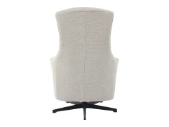 Poltrona reclinável elétrica de tecido texturizado bege TASEMO