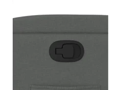 Poltrona reclinável em tecido cinza escuro