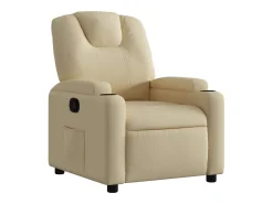 Poltrona reclinável tecido cor creme