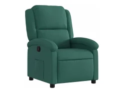 Poltrona reclinável tecido verde-escuro