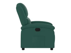Poltrona reclinável tecido verde-escuro