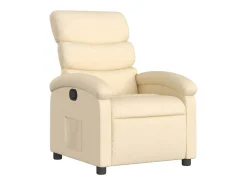 Poltrona reclinável tecido cor creme